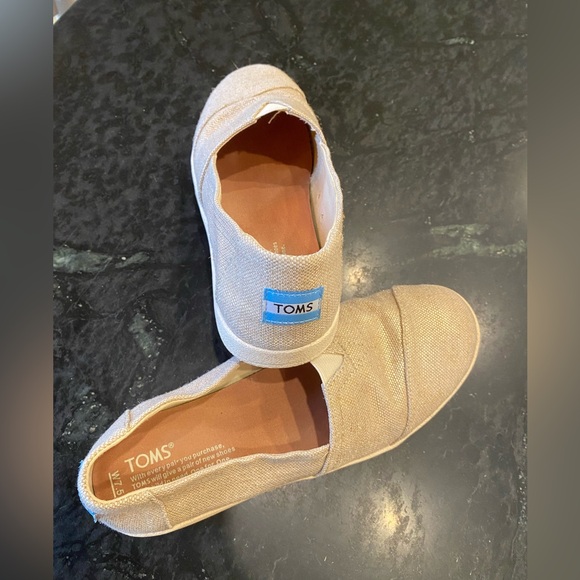 TOMS Avalon slip-on sneaker rose gold metallic woven - Picture 2 of 7